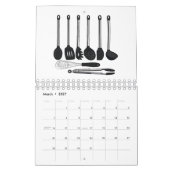 Cartoon-Abbildung von Zuhause Kalender (Mär 2027)