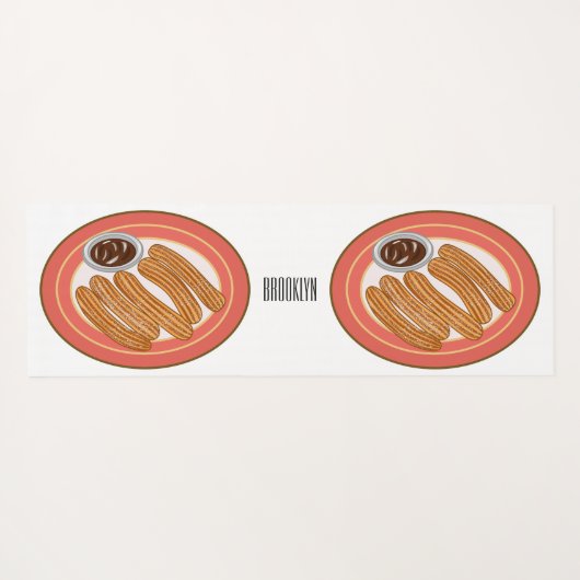 Cartoon-Abbildung Yogamatte (Rückseite (Horizontal))