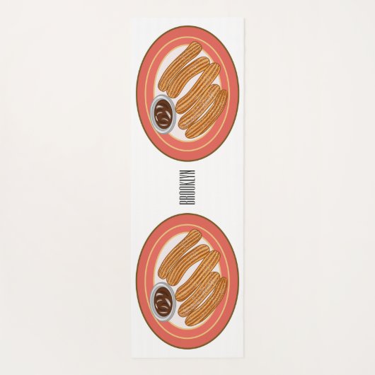 Cartoon-Abbildung Yogamatte (Rückseite)