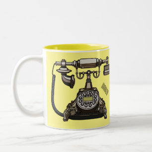 Cartoon-Abbildung Zweifarbige Tasse