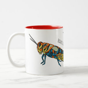Cartoon-Abbildung Zweifarbige Tasse