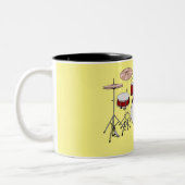 Cartoon-Abbildung Zweifarbige Tasse (Links)