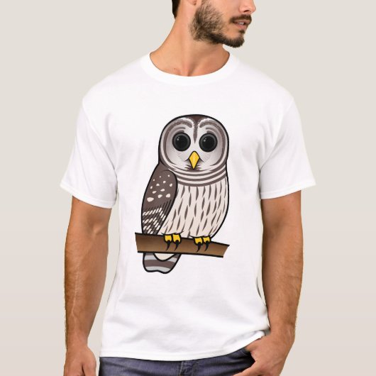 Cartoon-abgehaltene Eule T-Shirt (Vorderseite)
