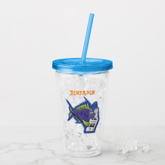 Cartoon Acryltrinkbecher (Rückseite Ice)