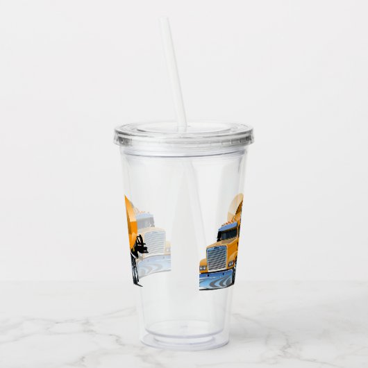 Cartoon Acryltrinkbecher (Links)