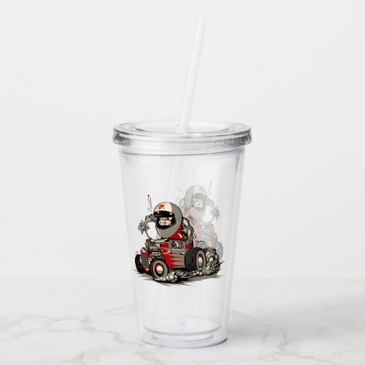 Cartoon Acryltrinkbecher (Rückseite)