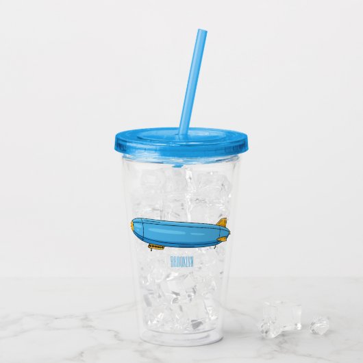 Cartoon Acryltrinkbecher (Rückseite Ice)