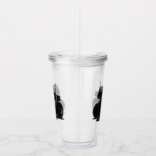 Cartoon Acryltrinkbecher (Rechts)