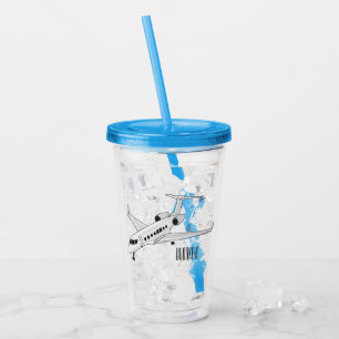 Cartoon Acryltrinkbecher
