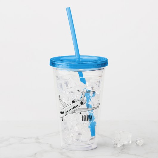 Cartoon Acryltrinkbecher (Vorderseite Ice)