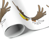 Cartoon-Adler Geschenkpapier (Rolleneckpunkt)