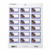 Cartoon Adressaufkleber (Vorne)