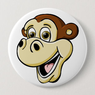 Cartoon-Affe Button