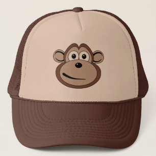 Cartoon-Affe-Gesichts-Hut Truckerkappe