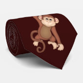 Cartoon-Affe-Krawatte Krawatte (Gerollt)