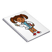 Cartoon-afrikanischer amerikanischer notizblock (Rechte Seite)