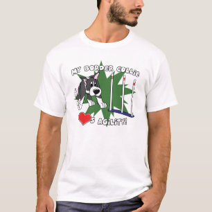 Cartoon-Agility-Grenzcollie-T-Shirt T-Shirt