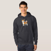 Cartoon Akita Inu/Shiba Inu Hoodie (Vorne ganz)