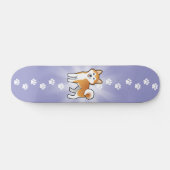 Cartoon Akita Inu/Shiba Inu Skateboard (Horizontal)