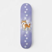 Cartoon Akita Inu/Shiba Inu Skateboard (Vorne)