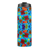 Cartoon-Aktionskorb Thermosbecher (Vorderseite)