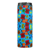 Cartoon-Aktionskorb Thermosbecher (Rückseite)