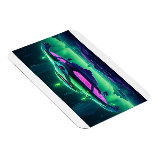 Cartoon Alien Raumfahrt Magnet (Rechte Seite)