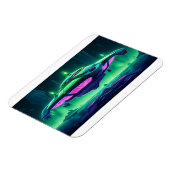 Cartoon Alien Raumfahrt Magnet (Linke Seite)