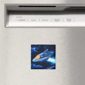 Cartoon Alien Raumfahrt Magnet (In Situ (Geschirrspüler))