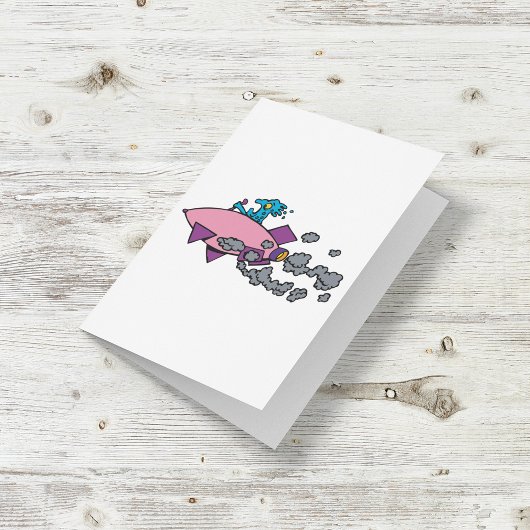 Cartoon Alien-Raumfahrtkarte Karte