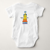 Cartoon Alien Star Baby Strampler (Rückseite)