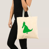 Cartoon-Alligator Tragetasche (Vorderseite (Produkt))