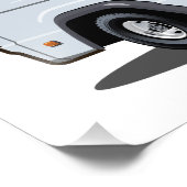 Cartoon Ambulance Car Fotodruck (Ecke)