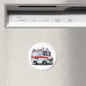 Cartoon Ambulance Car Magnet (In Situ (Geschirrspüler))