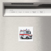 Cartoon Ambulance Car Magnet (In Situ (Geschirrspüler))
