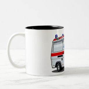 Cartoon Ambulance Car Zweifarbige Tasse