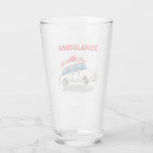Cartoon Ambulance Glas (Rückseite)