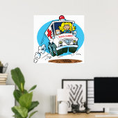Cartoon Ambulance Poster (Heimbüro)