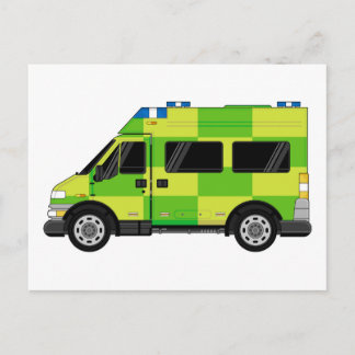 Cartoon Ambulance Postkarte