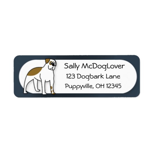 Cartoon American Bulldog (Vorne)