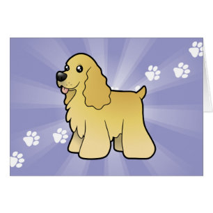 Cartoon-amerikanischer Cockerspaniel
