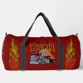 Cartoon amerikanischer LKW "Big Rig" Duffle Bag