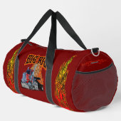 Cartoon amerikanischer LKW "Big Rig" Duffle Bag (Rechte Ecke)