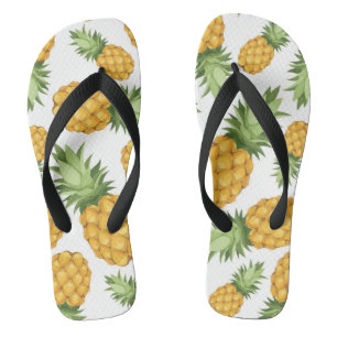 Cartoon Ananas-Muster Badesandalen