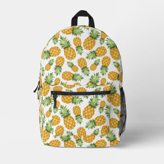 Cartoon Ananas-Muster Bedruckter Rucksack (Vorderseite)