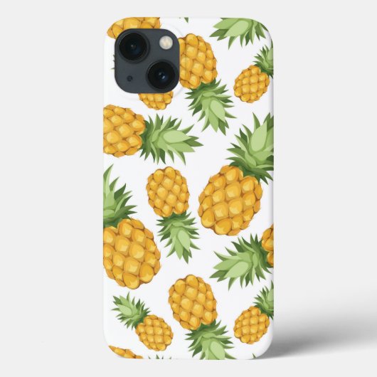 Cartoon Ananas-Muster Case-Mate iPhone Hülle (Rückseite)