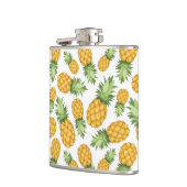 Cartoon-Ananas-Muster Flachmann (Links)