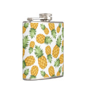 Cartoon-Ananas-Muster Flachmann (Rechts)