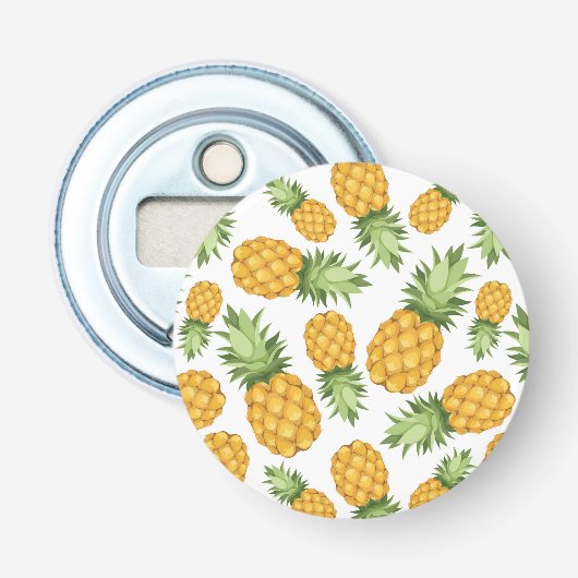 Cartoon-Ananas-Muster Flaschenöffner (Vorderseite)