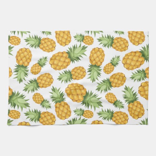 Cartoon Ananas-Muster Geschirrtuch (Horizontal)